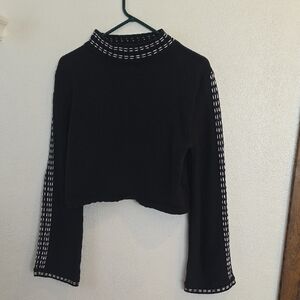 Altar'd State Cropped Mock Neck Sweater